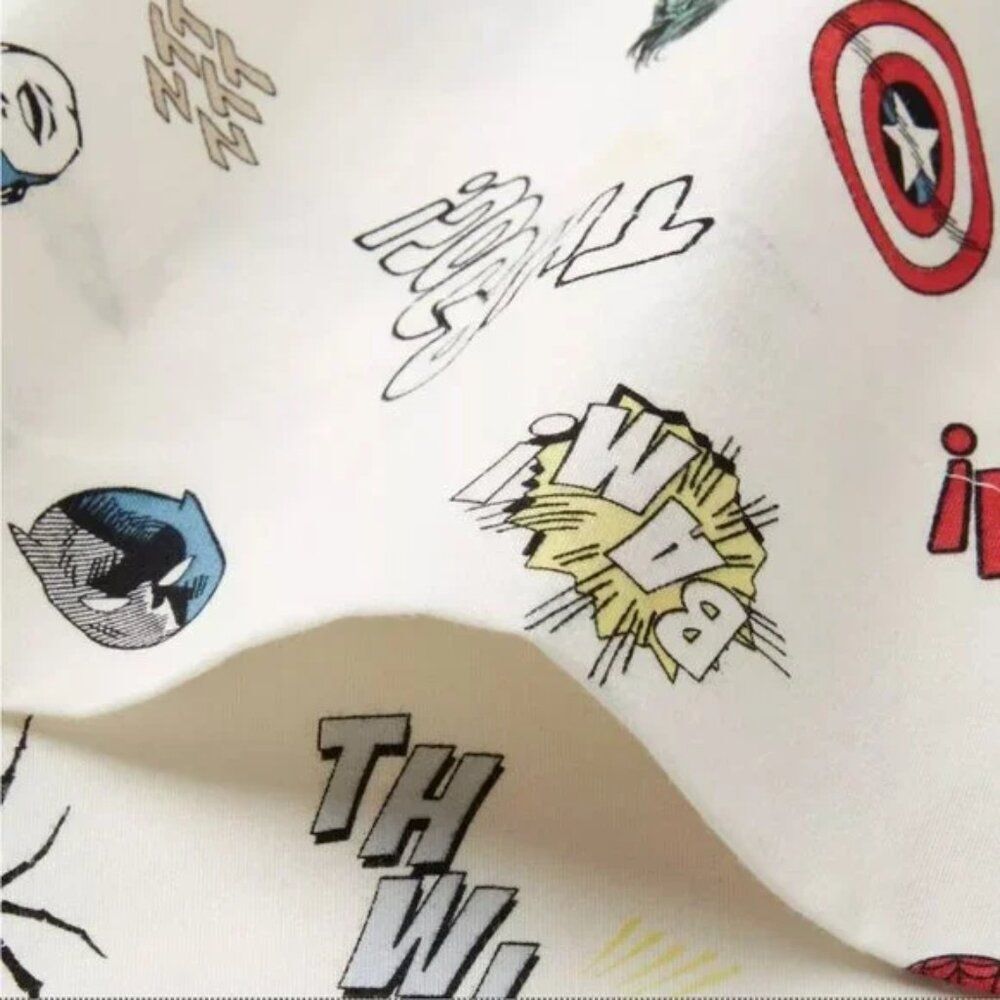 NWT Pillowfort MARVEL Icons 100% Cotton Sheet Set QUEEN NEW! - Picture 5 of 7